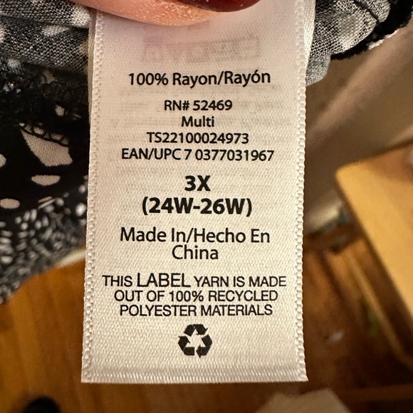 Terra & Sky Black and White Polka Dot Dress NWT - Picture 8 of 8